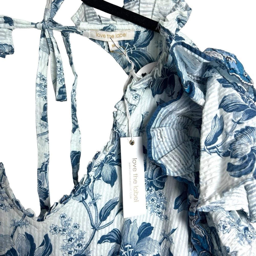 Love The Label Lucia Tiered Open-Back Midi-Dress NEW! SZM msrp $425 - Picture 6 of 11